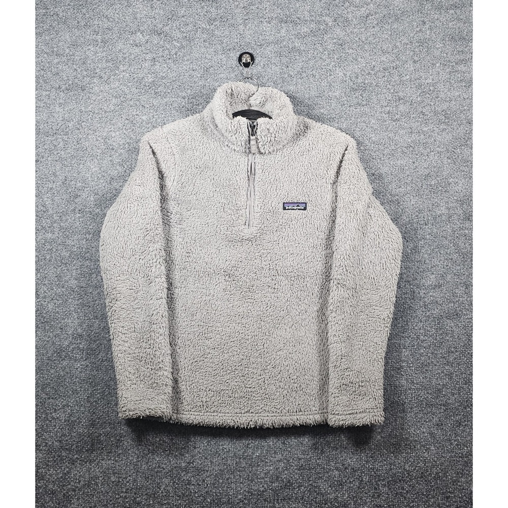 Patagonia Women's Los Gatos 1/4 Zip Pullover Fleece Size XS Gray Plush Gorpcore